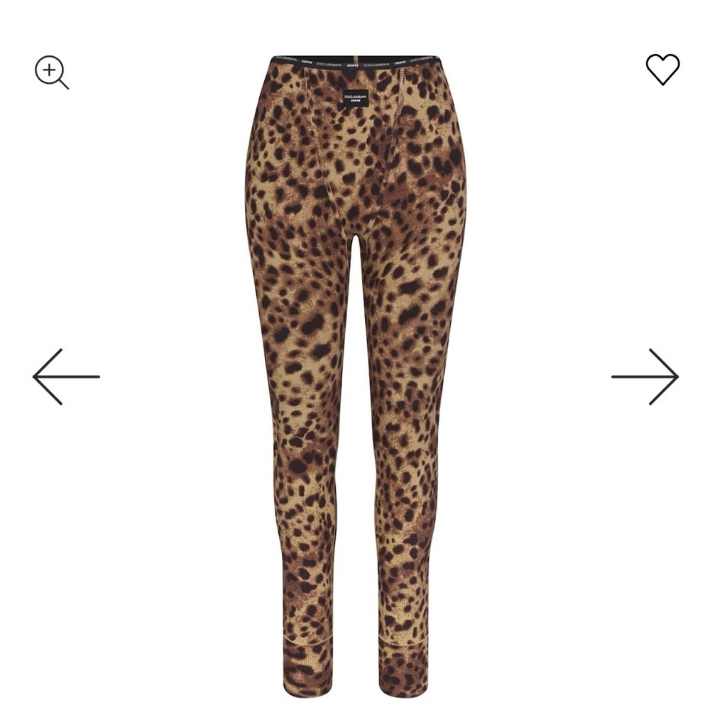 SKIMS x Dolce & Gabbana Leopard Print Leggings